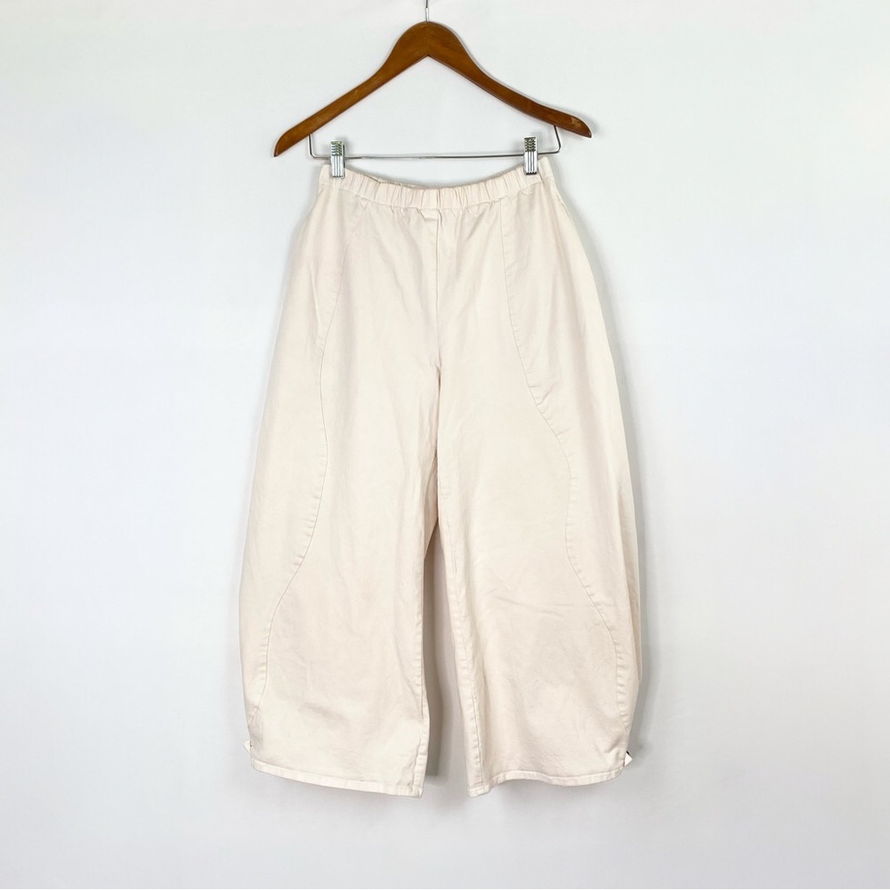 Nin Studio Barrel Swirl Pant Cream Size Small Casual Relaxed Fit